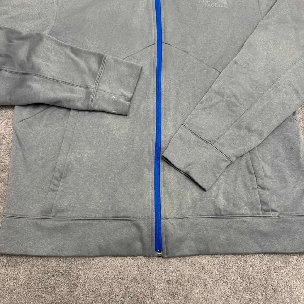 The North Face Mountain Athletics Full Zip Hoodie Sweatshirt Mens XL Gray Blue